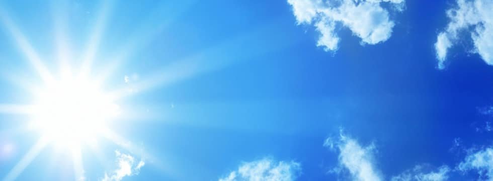 Bright sunlight representing ultraviolet exposure through windows