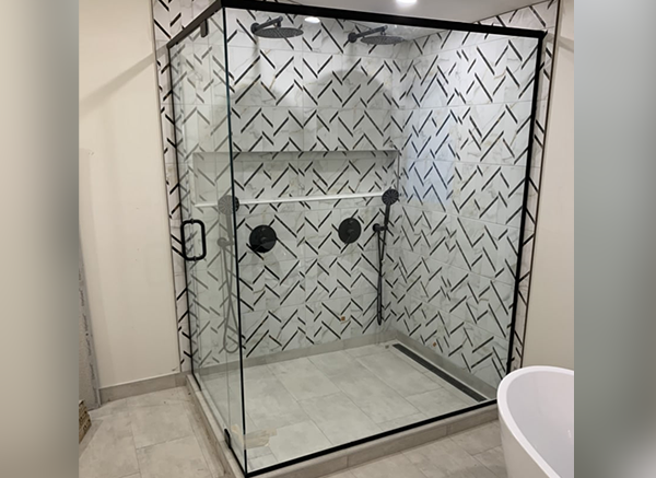 Simplified shower measurement checklist configuration diagram