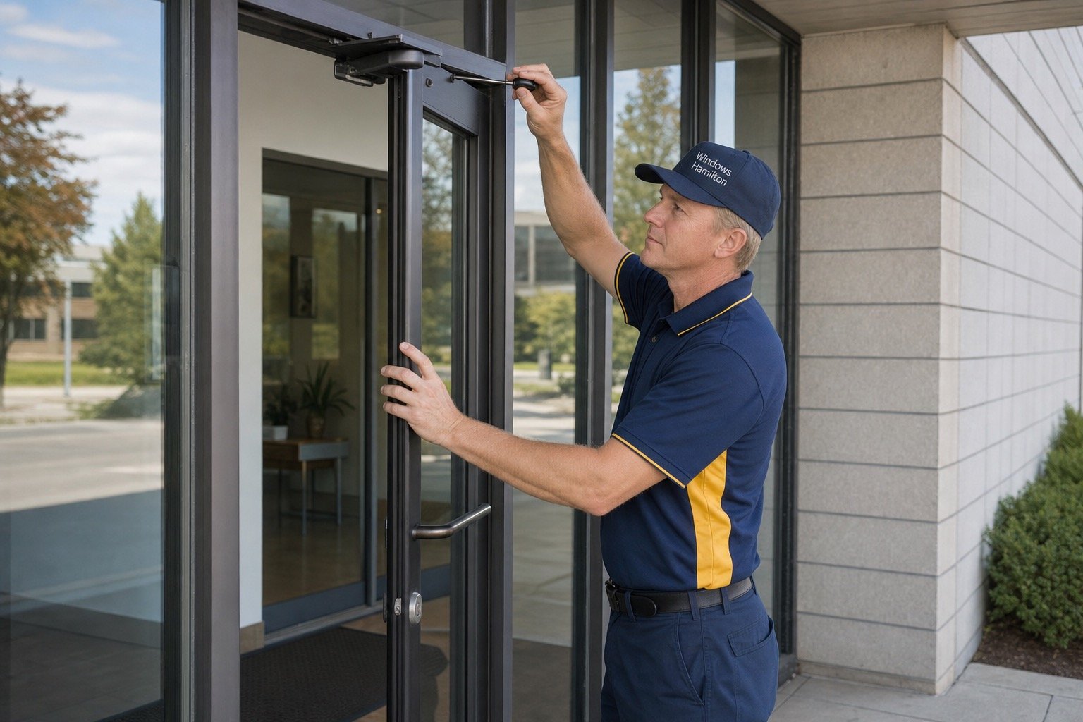 Site conditions considered for emergency commercial glass repair