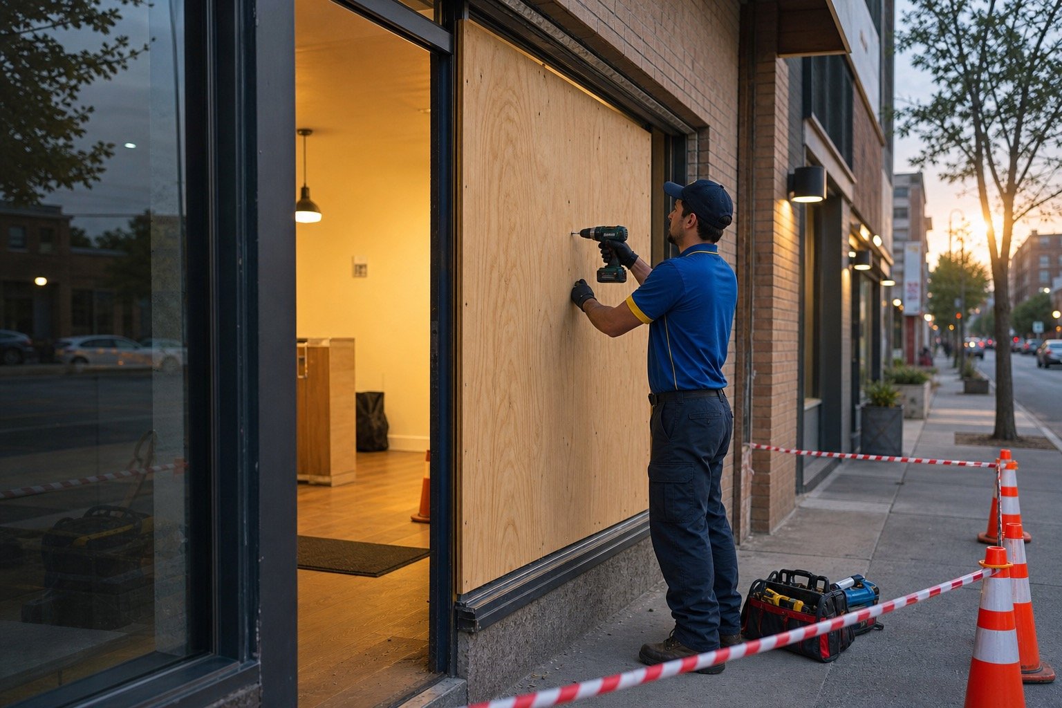 Emergency Commercial Glass Repair project planning