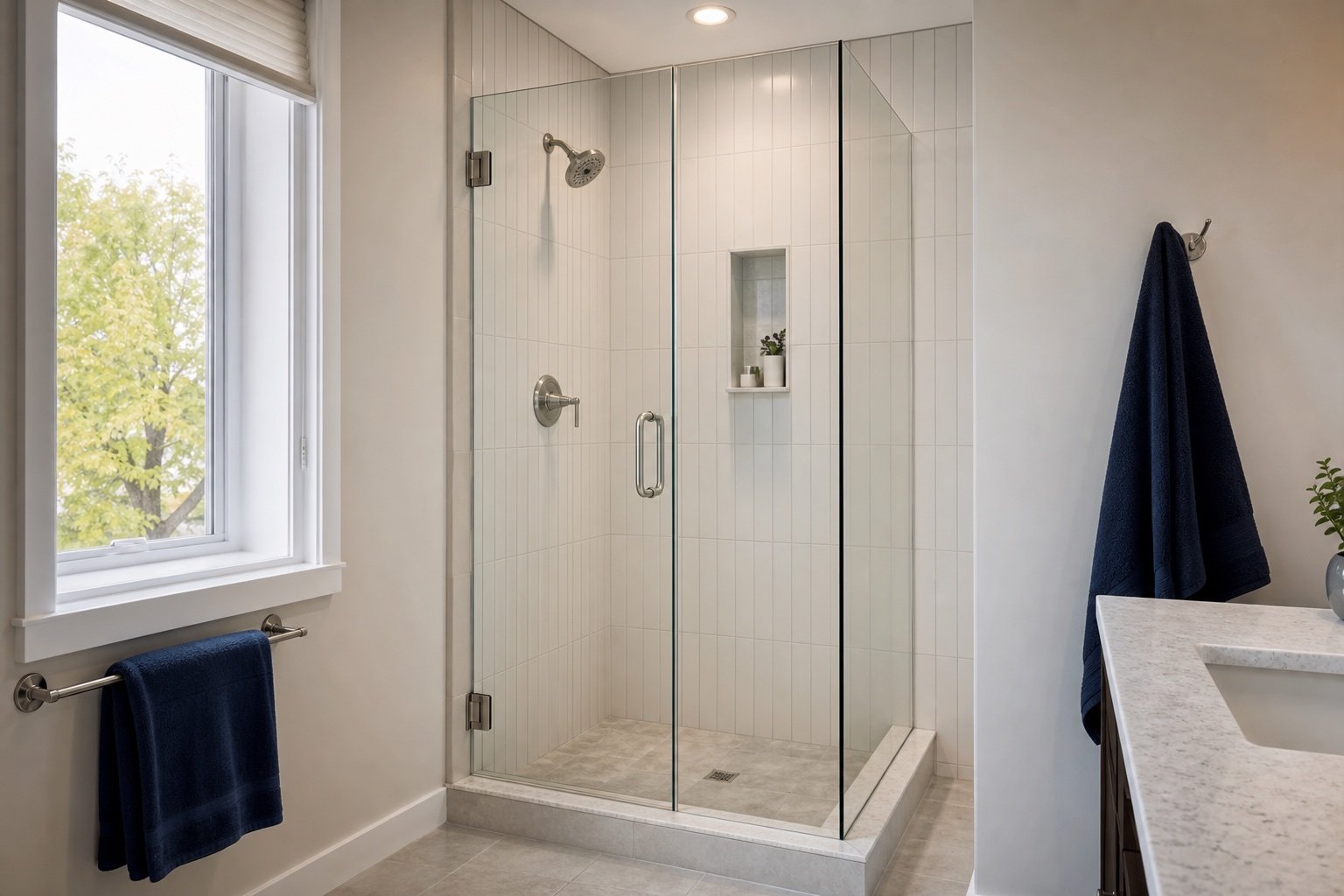 Site conditions considered for inline swing door & panel