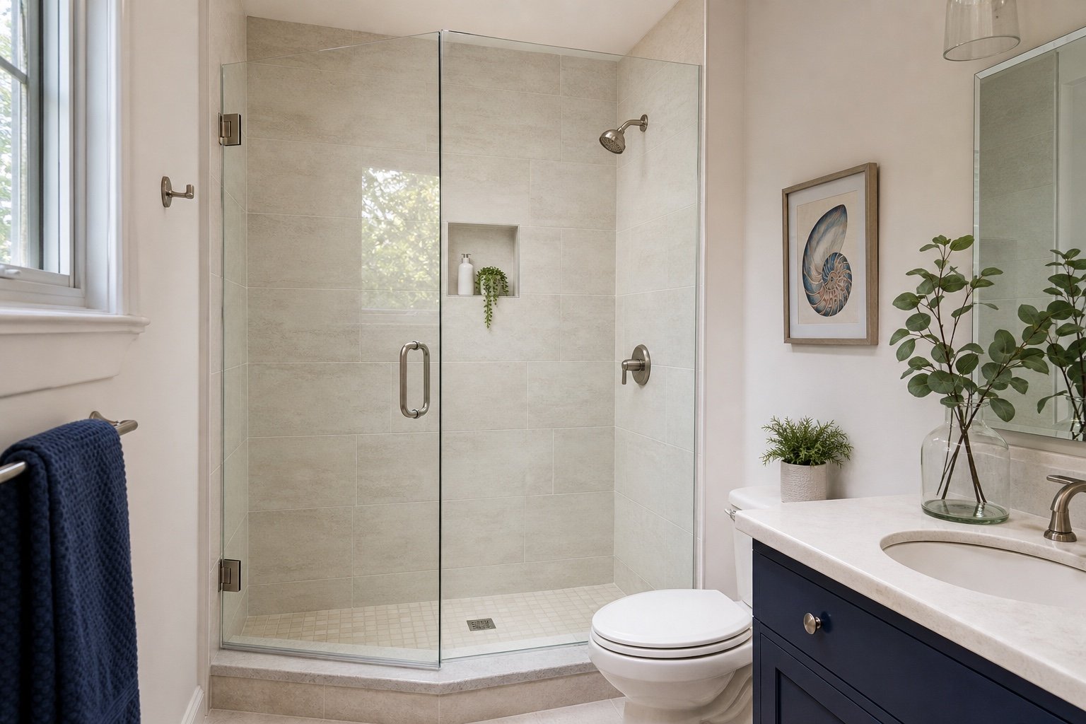 Hinged & Swing Doors in a Hamilton-area bathroom