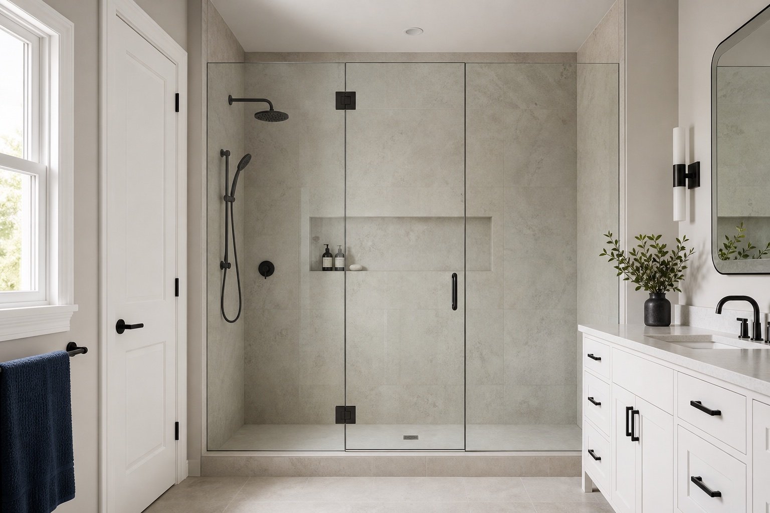 Inline Pivot Door with Side Panels project planning
