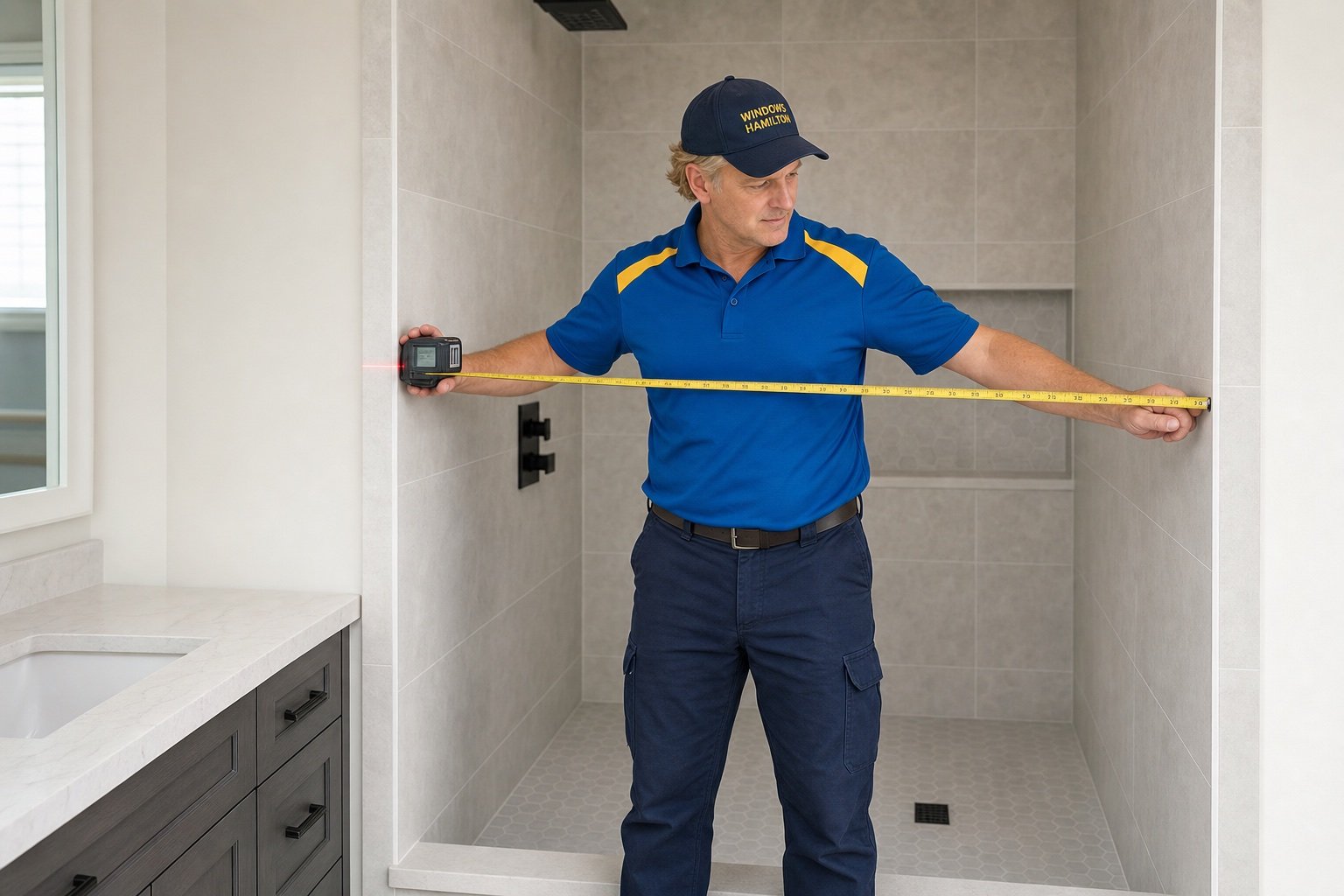 Site conditions considered for shower measurement checklist