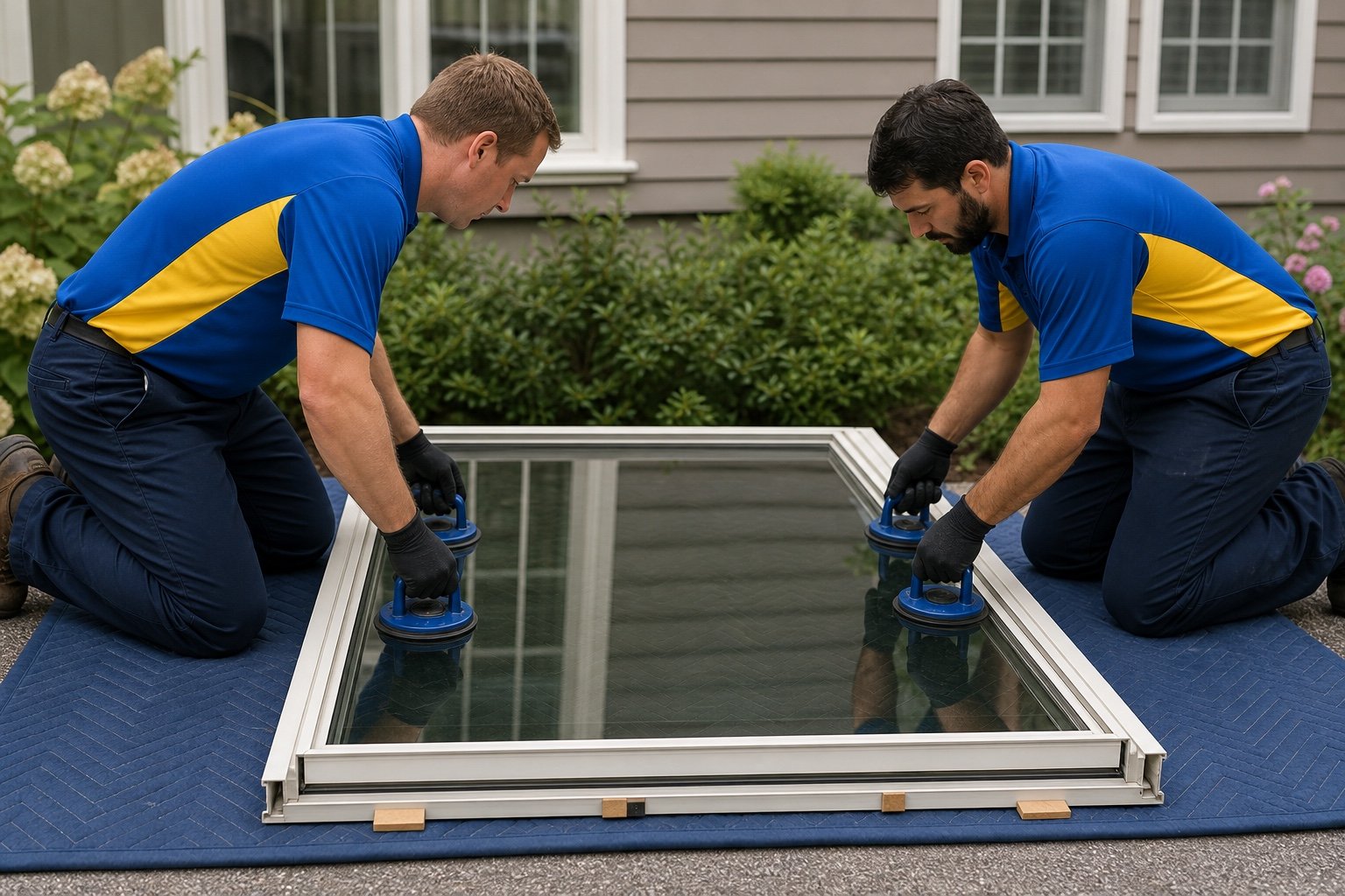 Fogging visible on a residential thermopane