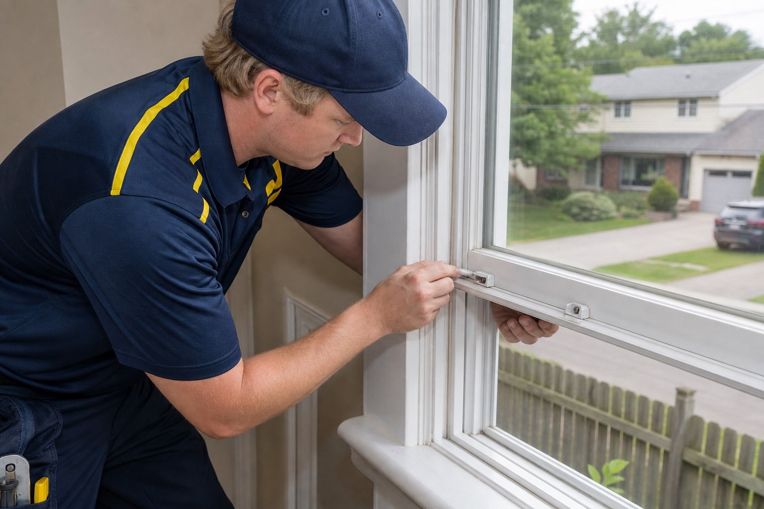 Window opening prepared for planned renewal